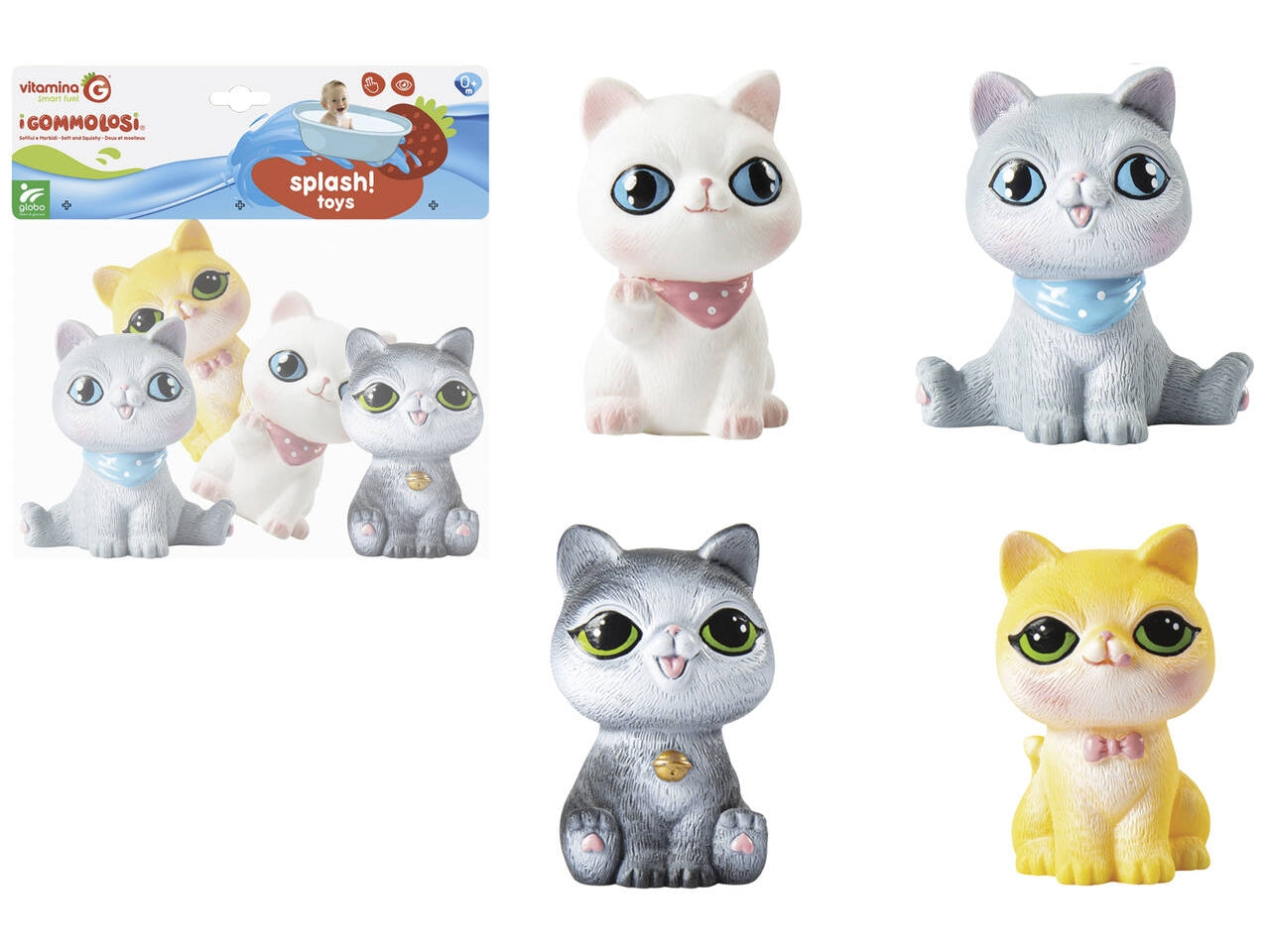 Vitamina G gommolosi gatti set da 4 pezzi