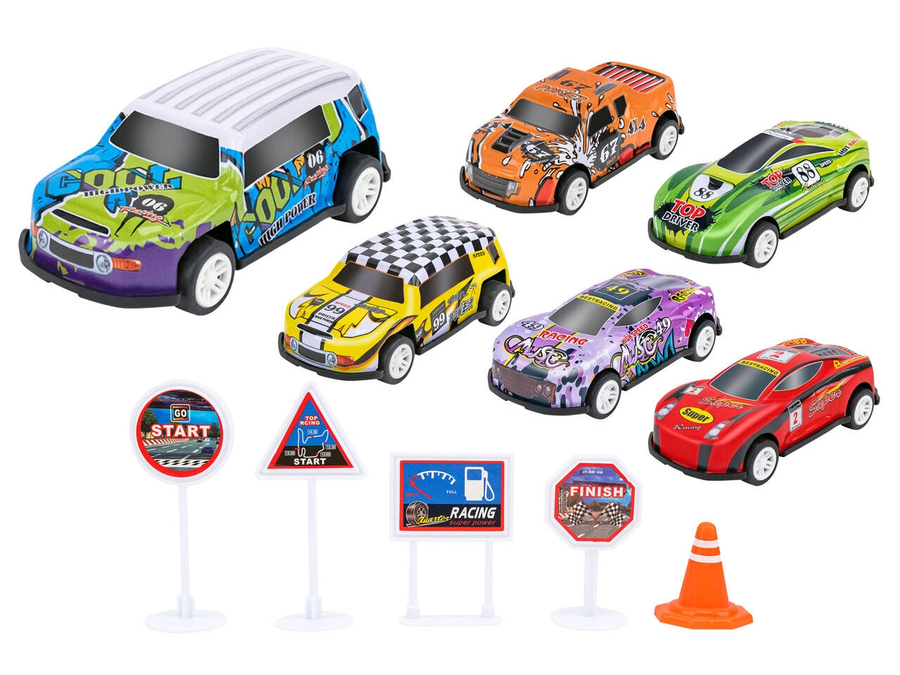 Spidko autobus auto die cast 1:64 la confezione contiene 6 pezzi assortiti