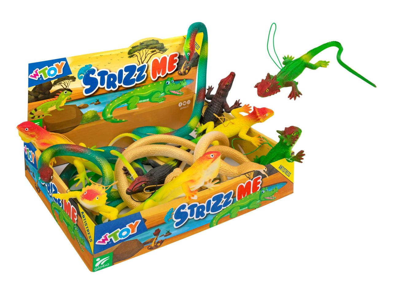 Wtoy strizz me rettili in 6 assortimenti