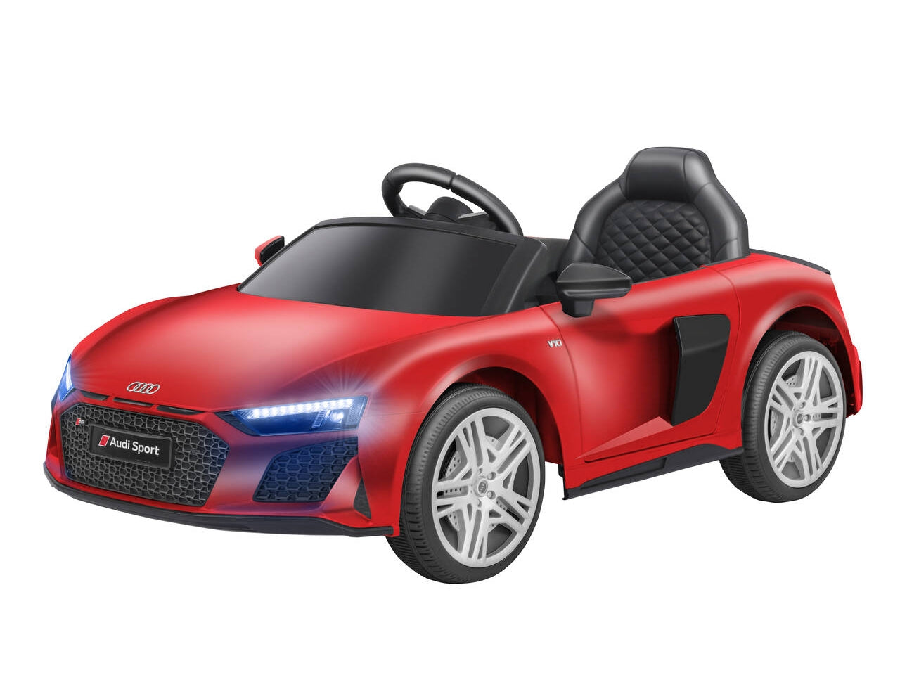 Auto elettrica audi r8 spider rossa 12v 4,5ah $