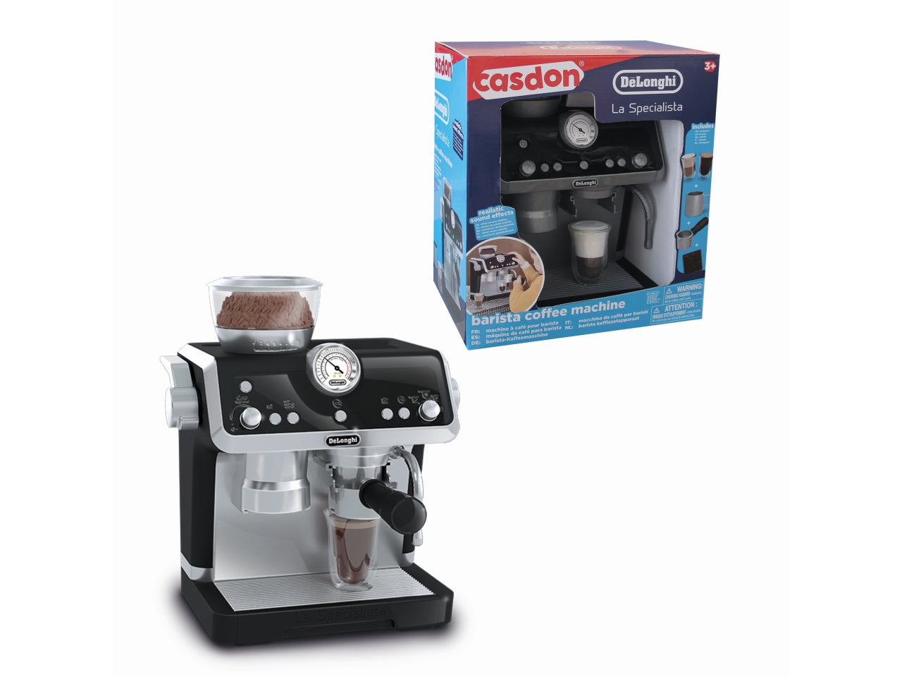 De longhi la specialista - macchina del caffÃ¨ misura 16x24,50x28,60cm con effetti sonori e accessori