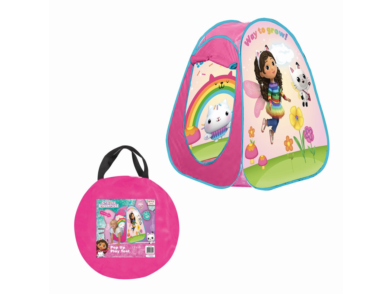 Gabby's dollhouse tenda pop up misura 75x75x90cm