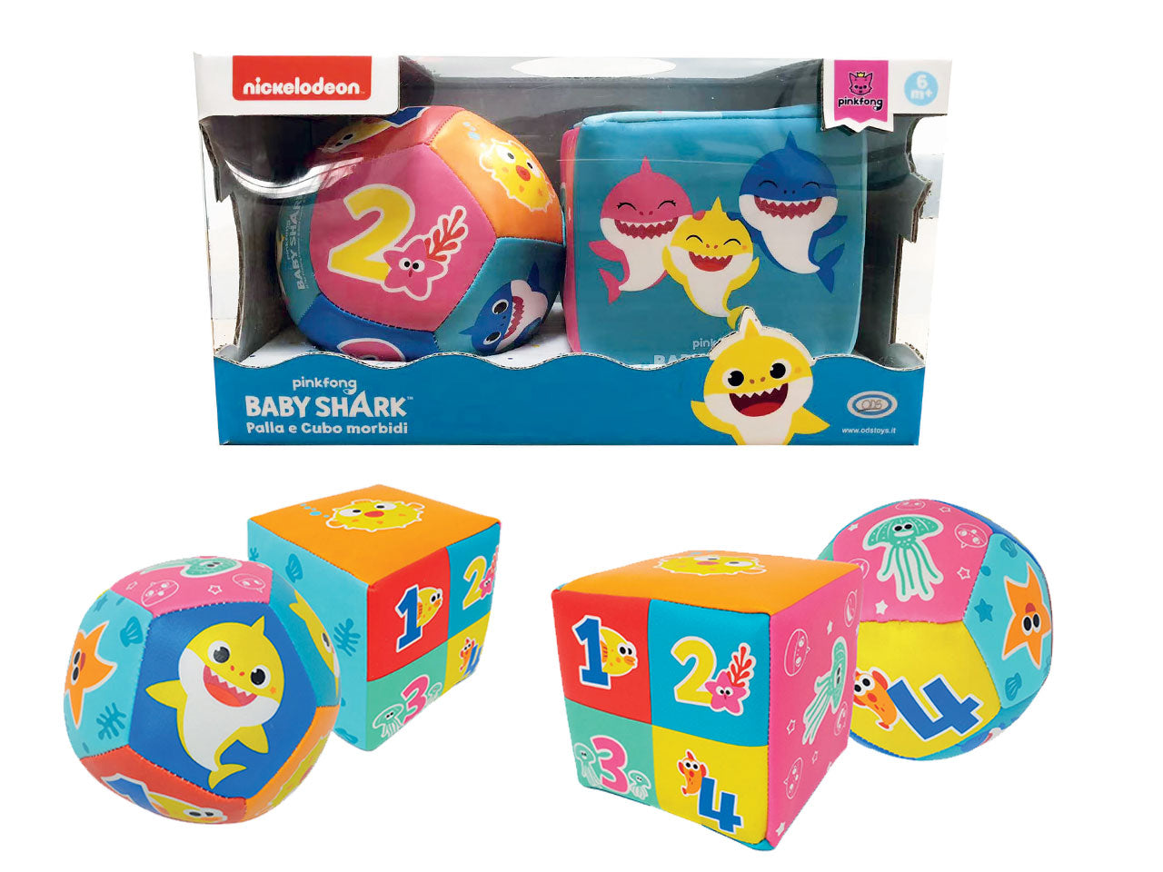 Baby shark - palla e cubo moribidi