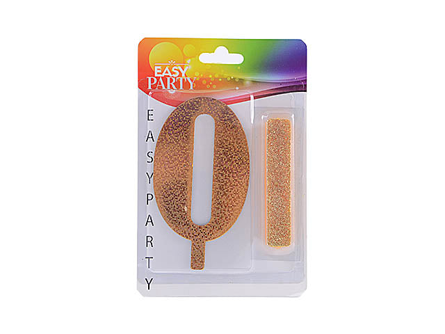 Candela glitter oro n.0 5200