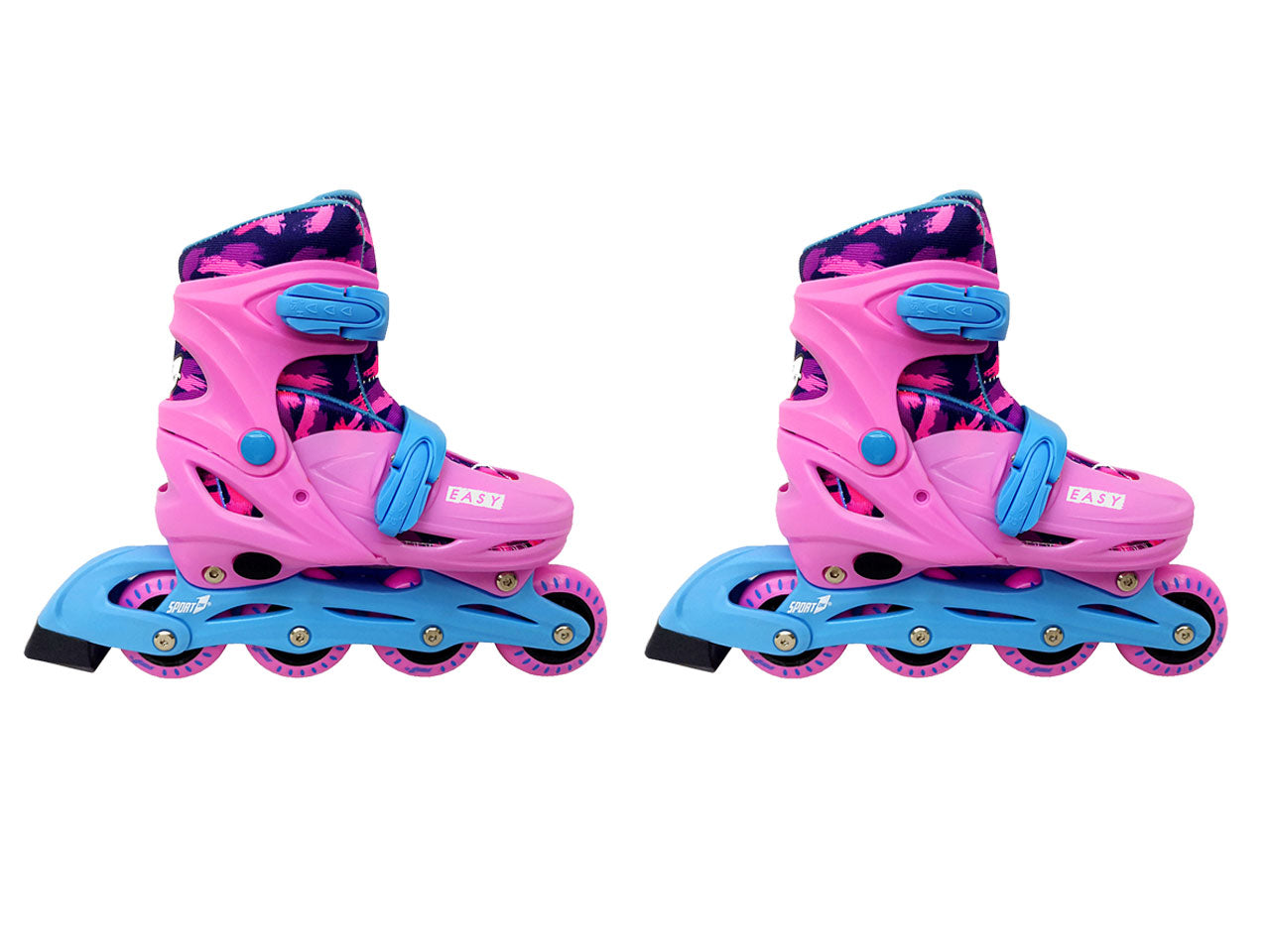 Pattini in-line 31/34 rosa 707400036