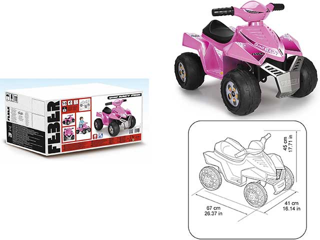 Quad racy 6v rosa 800011422