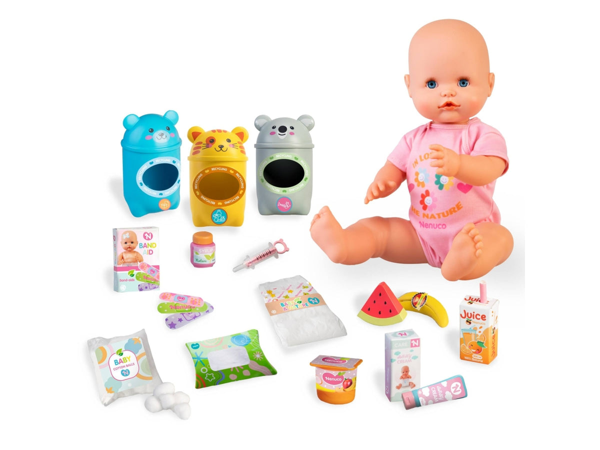 Nenuco Cura e Ricicla - Bambola con Accessori, Multicolor, EtÃ  3+, Famosa $
