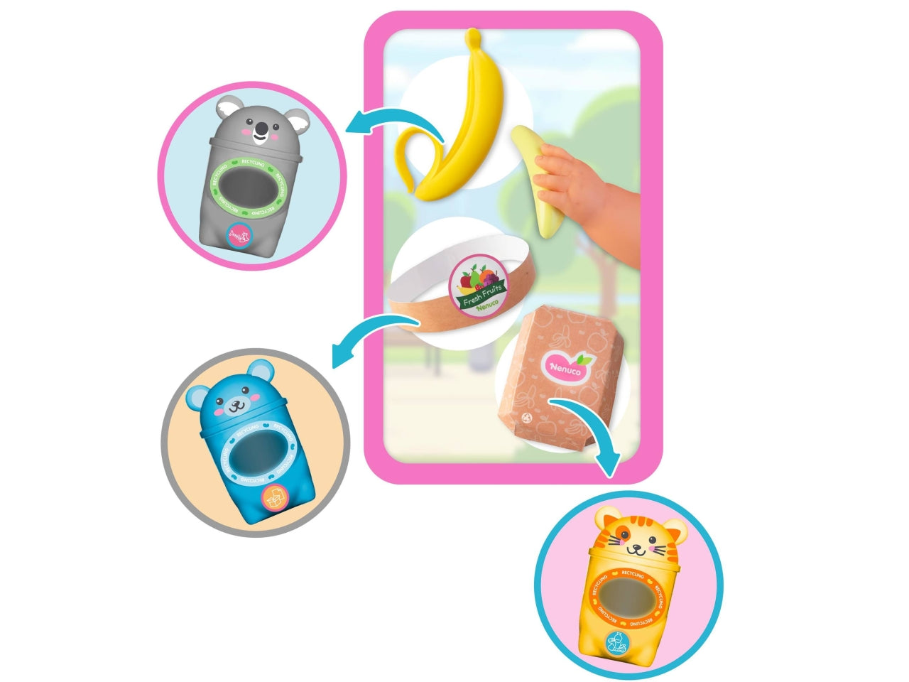Nenuco Cura e Ricicla - Bambola con Accessori, Multicolor, EtÃ  3+, Famosa
