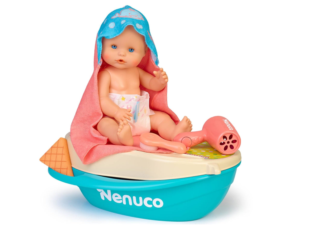 Nenuco Bagnetto con le Bolle - Bambola con Accessori, Multicolor, EtÃ  3+, Famosa