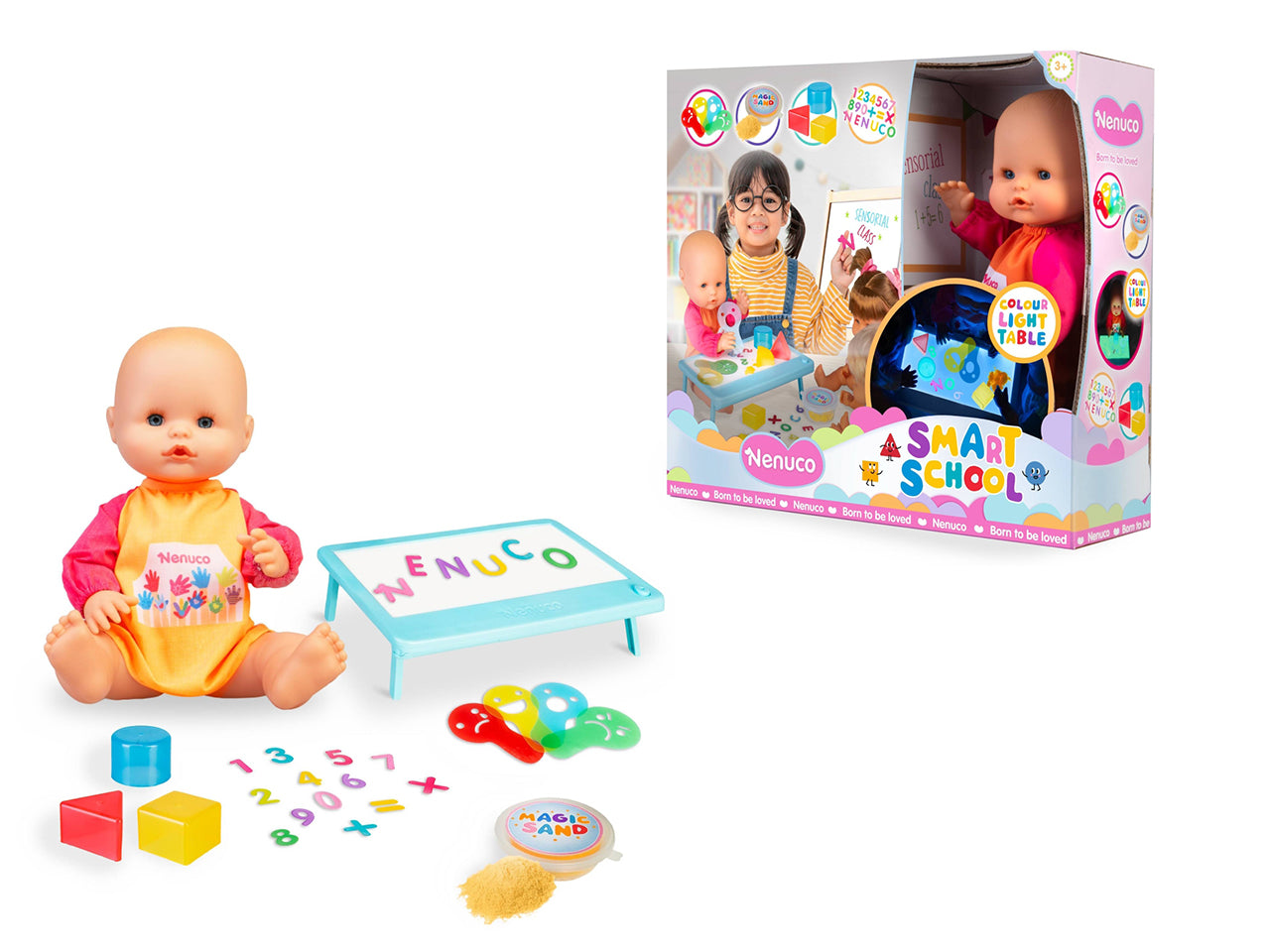 Nenuco Smart School - Set Bambola con Accessori, Multicolor, EtÃ  3+, Famosa