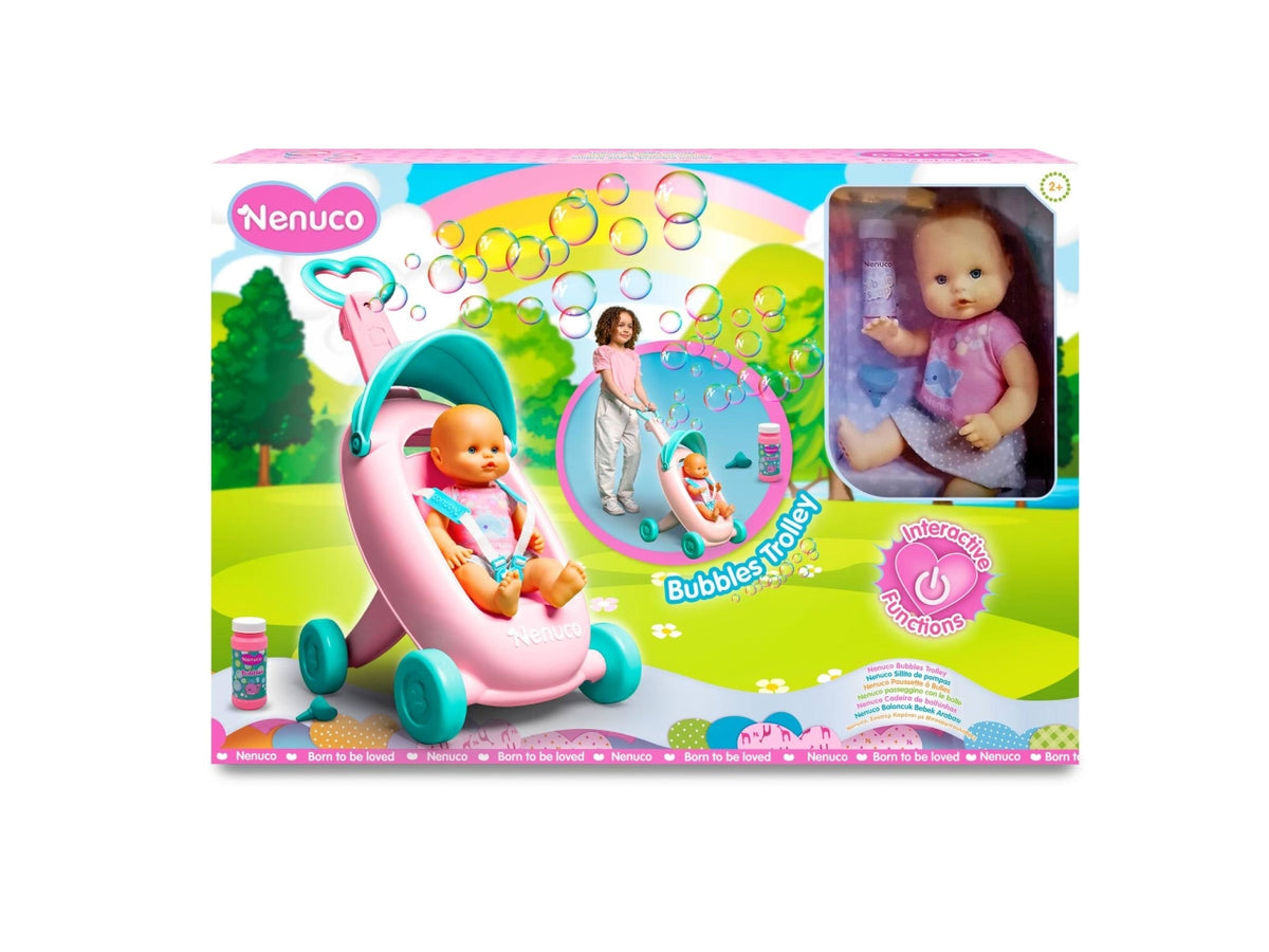 Nenuco Bubbles Trolley - Set con Accessori, Multicolor, EtÃ  2+, Famosa $