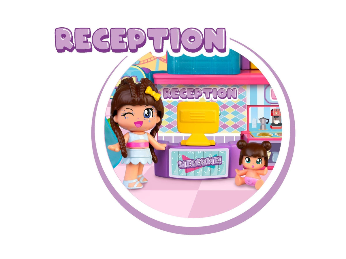 Pinypon 5 Star Hotel - Set con Accessori e 2 Personaggi, Multicolor, EtÃ  4+, Famosa $