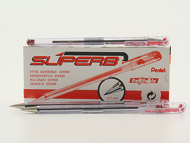 Penna sfera superb rosso 0.7