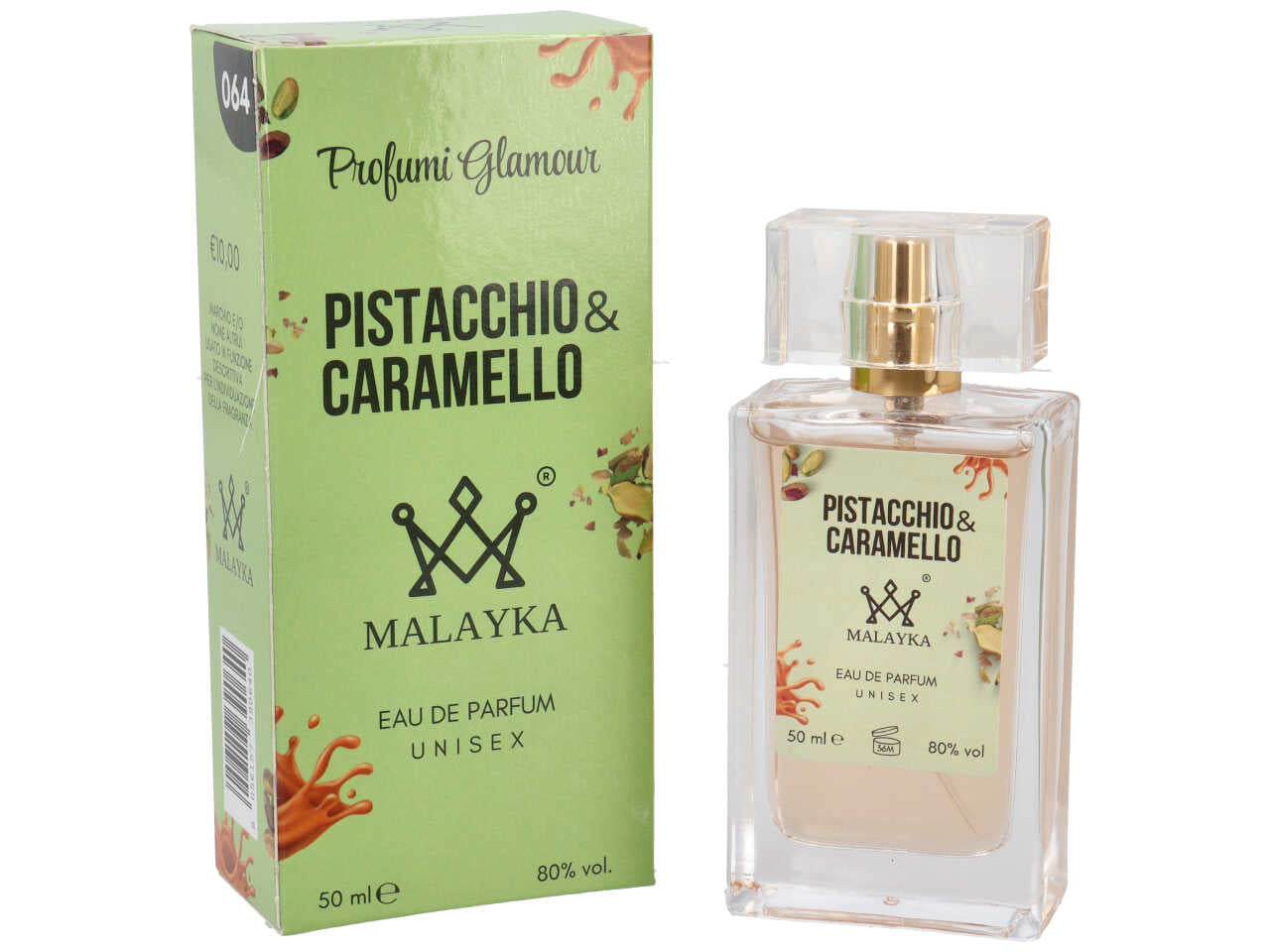 Profumo uomo 50ml Pistacchio e Caramello 064