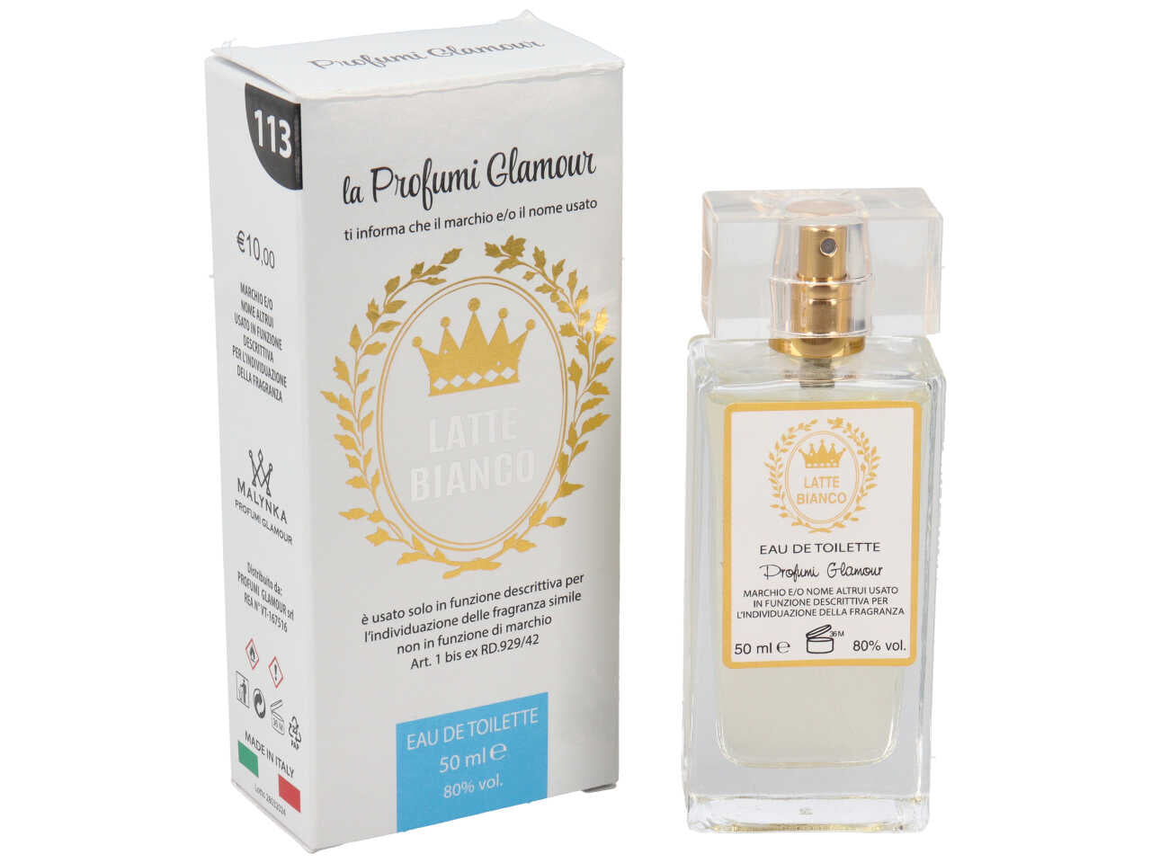 Profumo latte bianco 50ml unisex