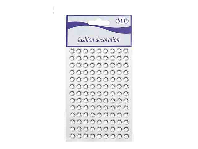 Strass adesivi 8mm 135 pezzi t035g