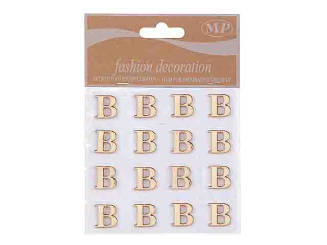Lettere legno 10mm. 16 pezzi b t067b