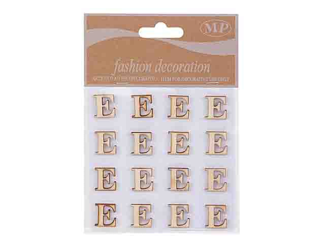 Lettere legno 10mm. 16 pezzi e t067e