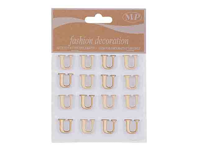 Lettere legno 10mm.16 pezzi u t067u