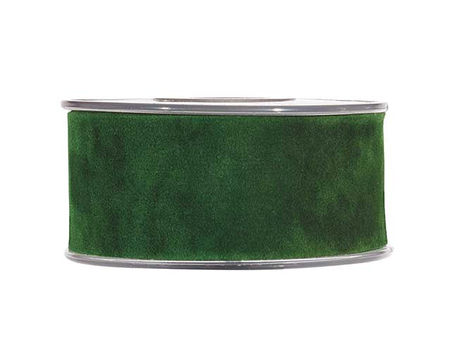 Nastro doppio velluto 4cmx7mt verde scuro