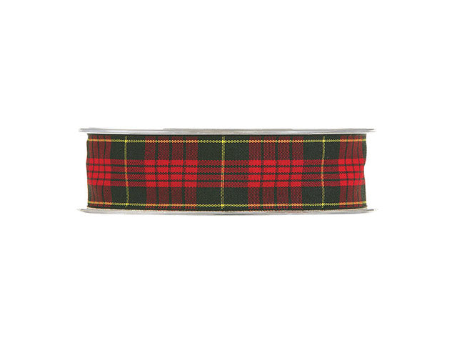 Nastro tartan 2,5cmx20mt nero/rosso