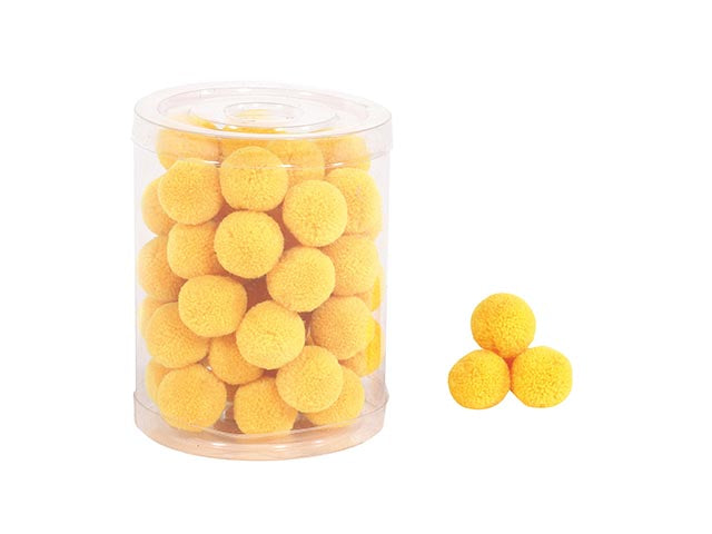 Pompon 2cm 48 pezzi yellow b335 25