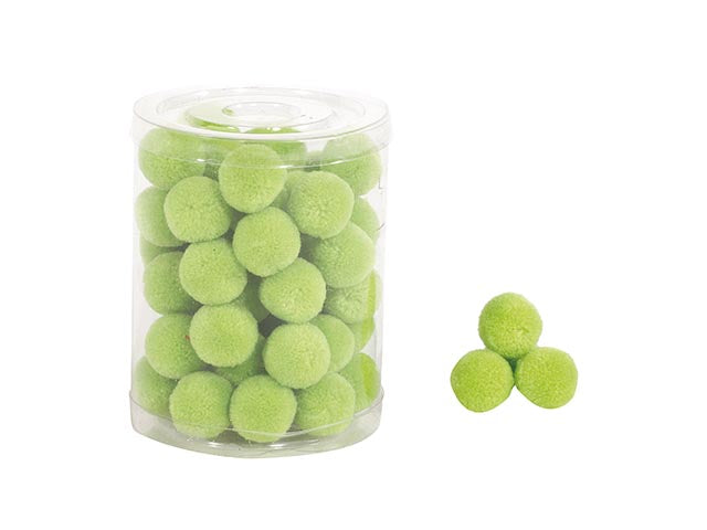 Pompon 2cm 48 pezzi light green b335 29