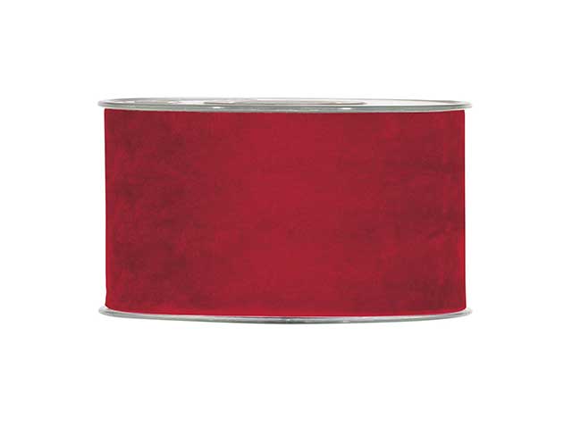 Nastro doppio velluto 6,3cmx7mt rosso