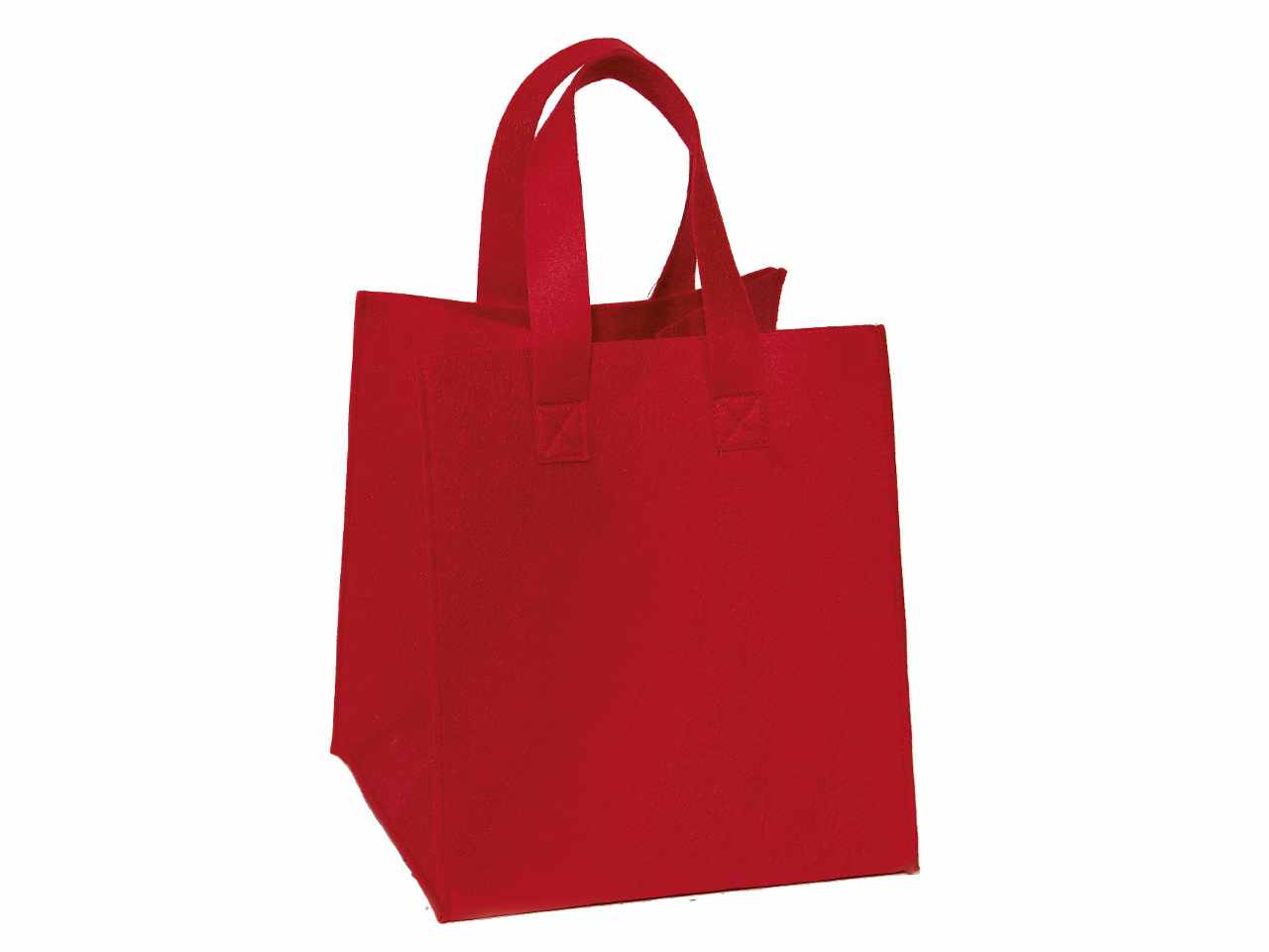 Borsa in feltro cm25x25xh30 rosso
