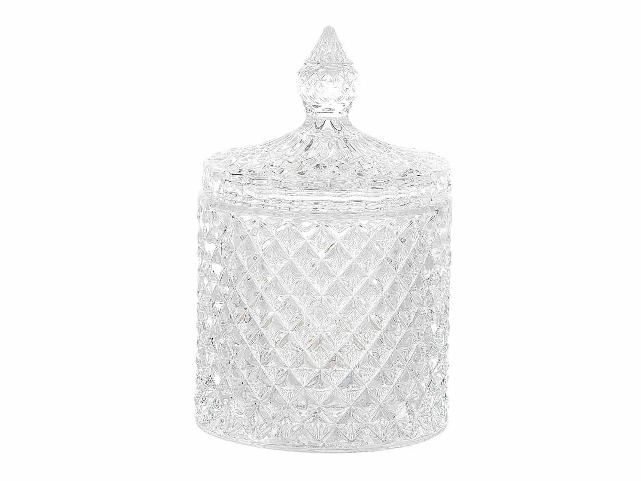 Barattolo in vetro diametro 8,5x h.14cm