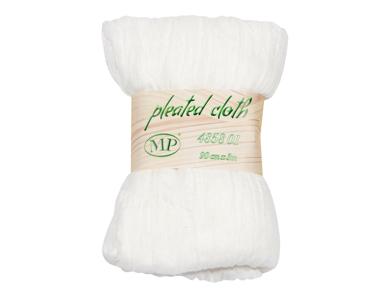 Panno plissettato misura cm90x3mt bianco