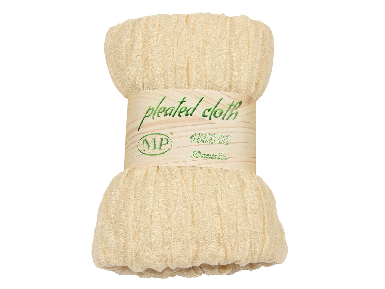 Panno plissettato misura cm90x3mt crema