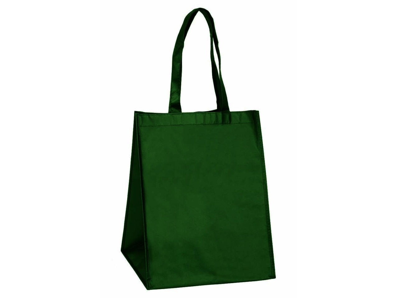 Shopper bag verde scuro in polipropilene con manici a base quadrata 31x31x40cm - Piovaccari