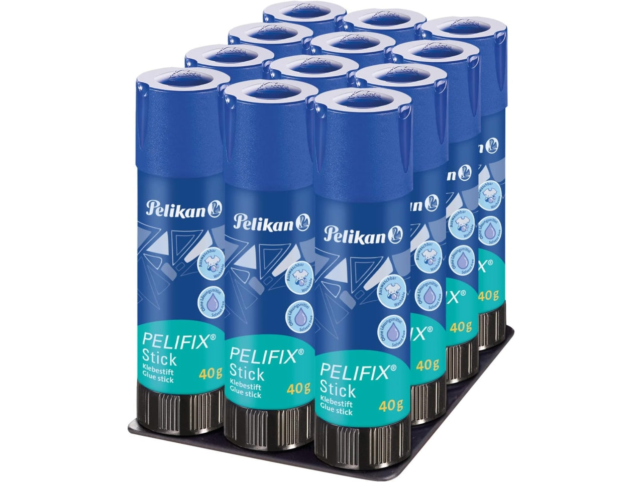 Colla stick pelifix 40gr confezione da 12 pezzi