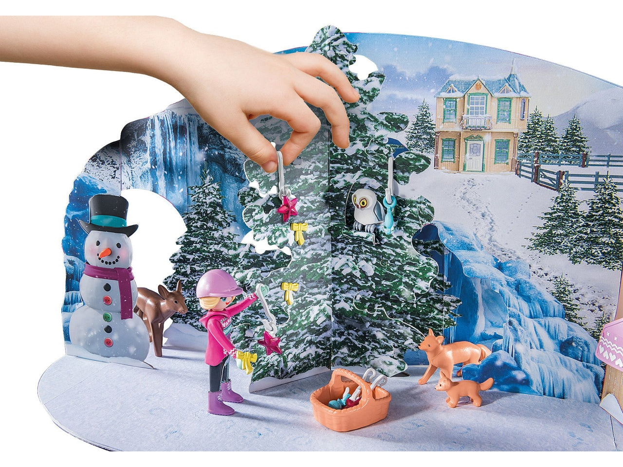 Playmobil Calendario dell'Avvento - Viaggio di Natale in Slitta, 24 giorni di sorprese con Babbo Natale, renne e tanti accessori, giocattolo per bambini dai 4 anni in su | Playmobil