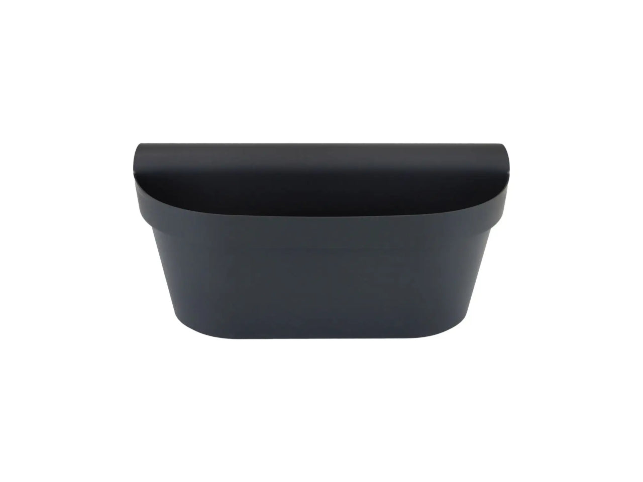 Balconetta rettangolare in plastica per esterno antracite, 50x20x20 cm - Blumax