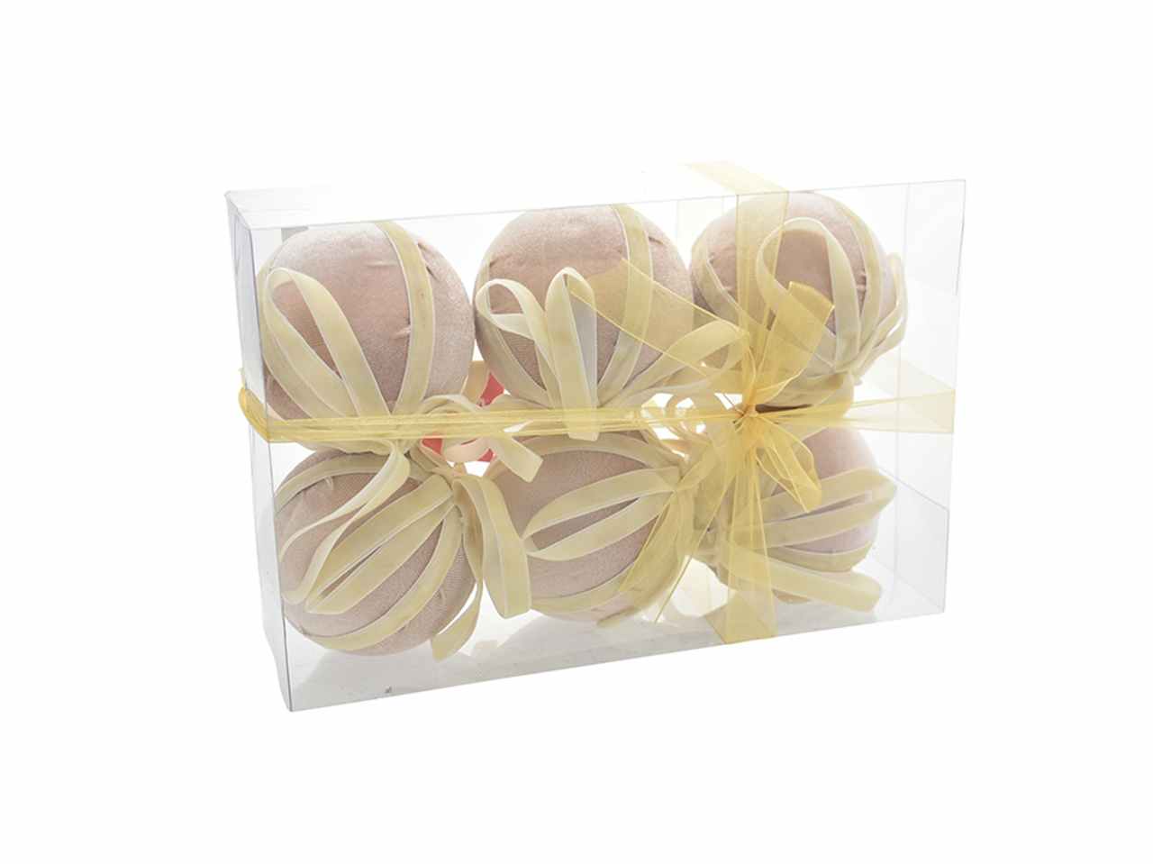 Palle 6 pezzi 9cm oro