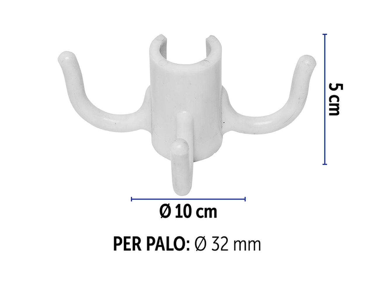 Appendino per palo ombrllone da 32-40 in 3 colori assortiti