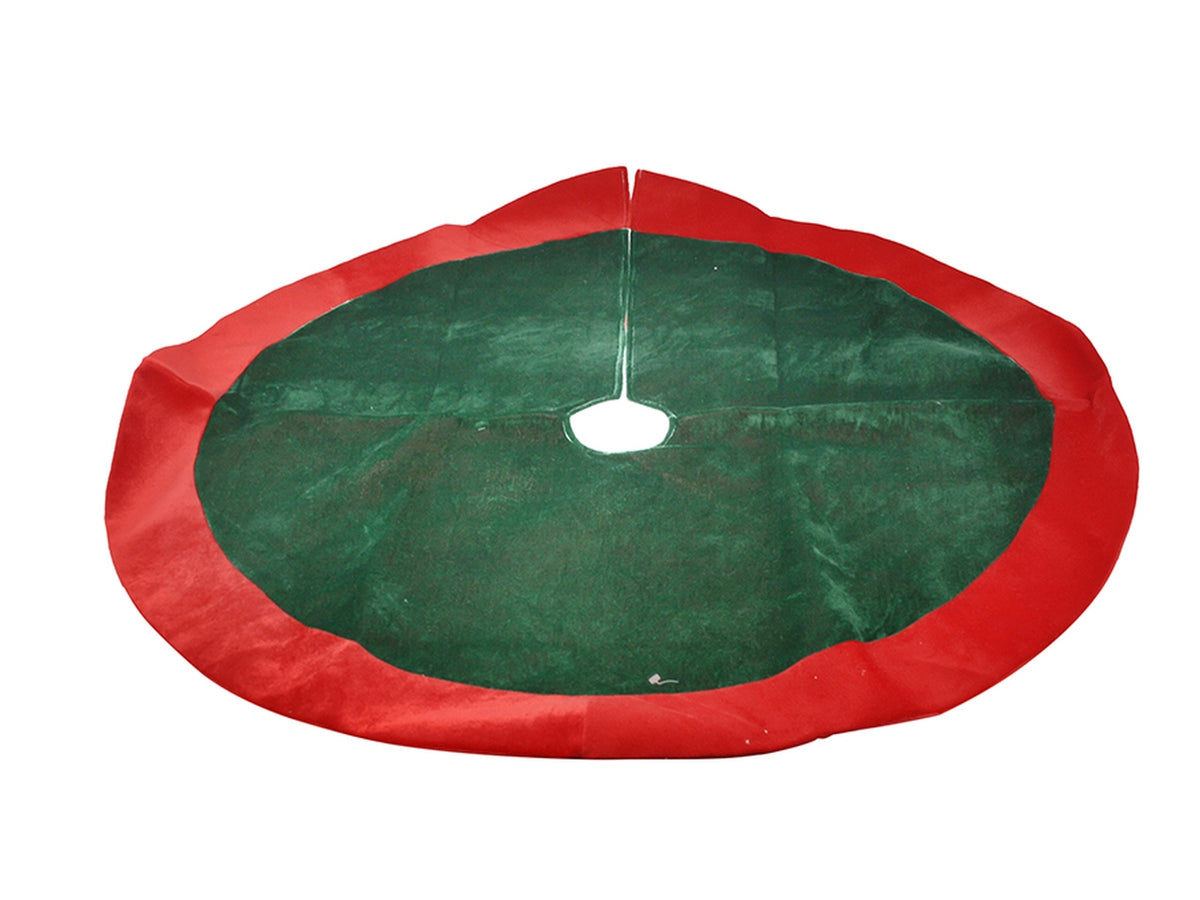 Copribase per albero di natale d.100cm verde/rosso
