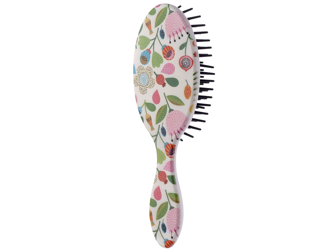 Spazzola per capelli con manico h.17cm con decoro sogno floreale