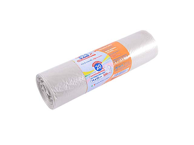 Sacchi pattumiera 74x95cm 20 pezzi sg74dt