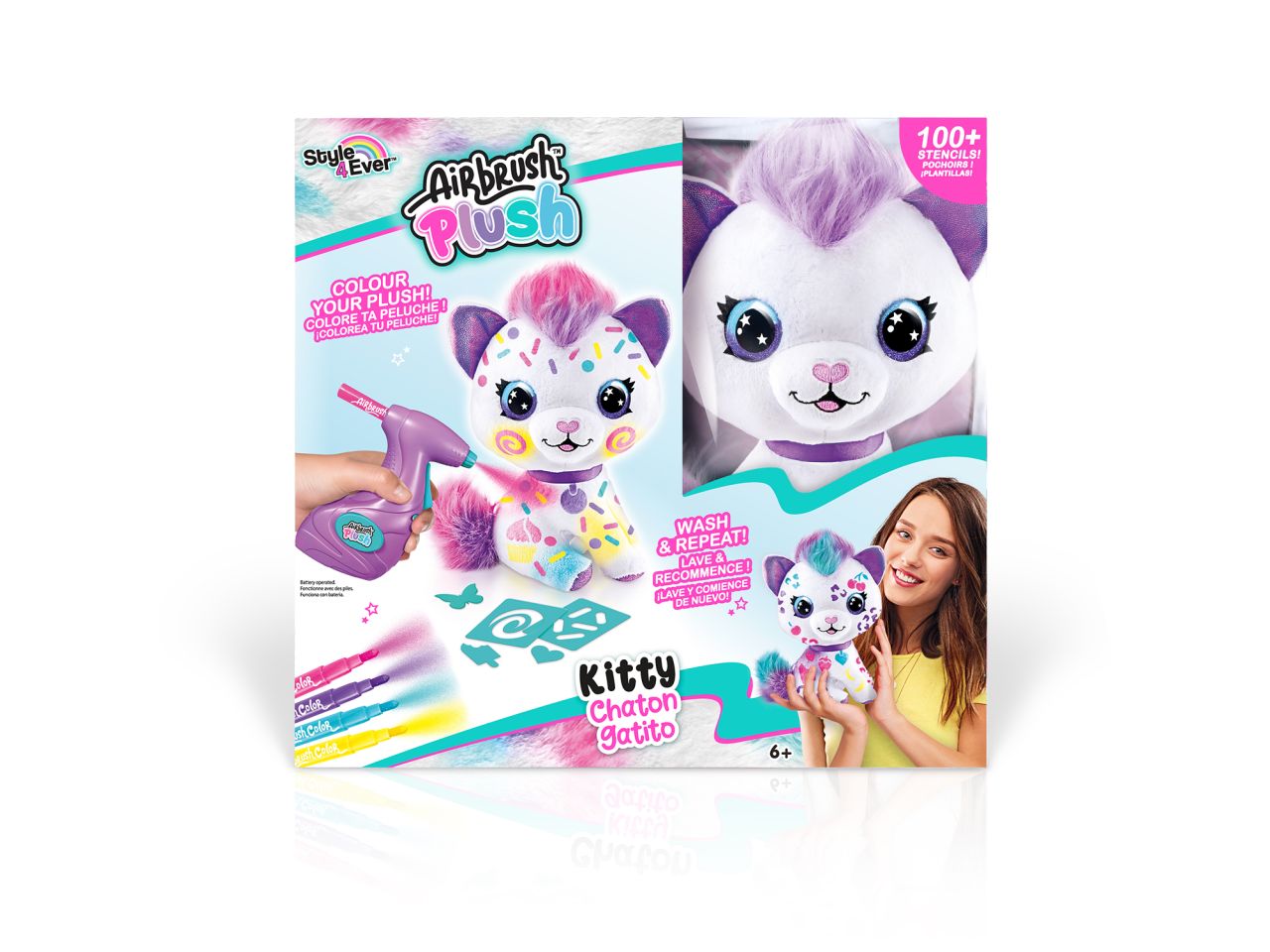 Airbrush plush gattino