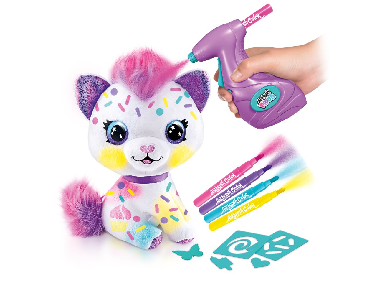 Airbrush plush gattino