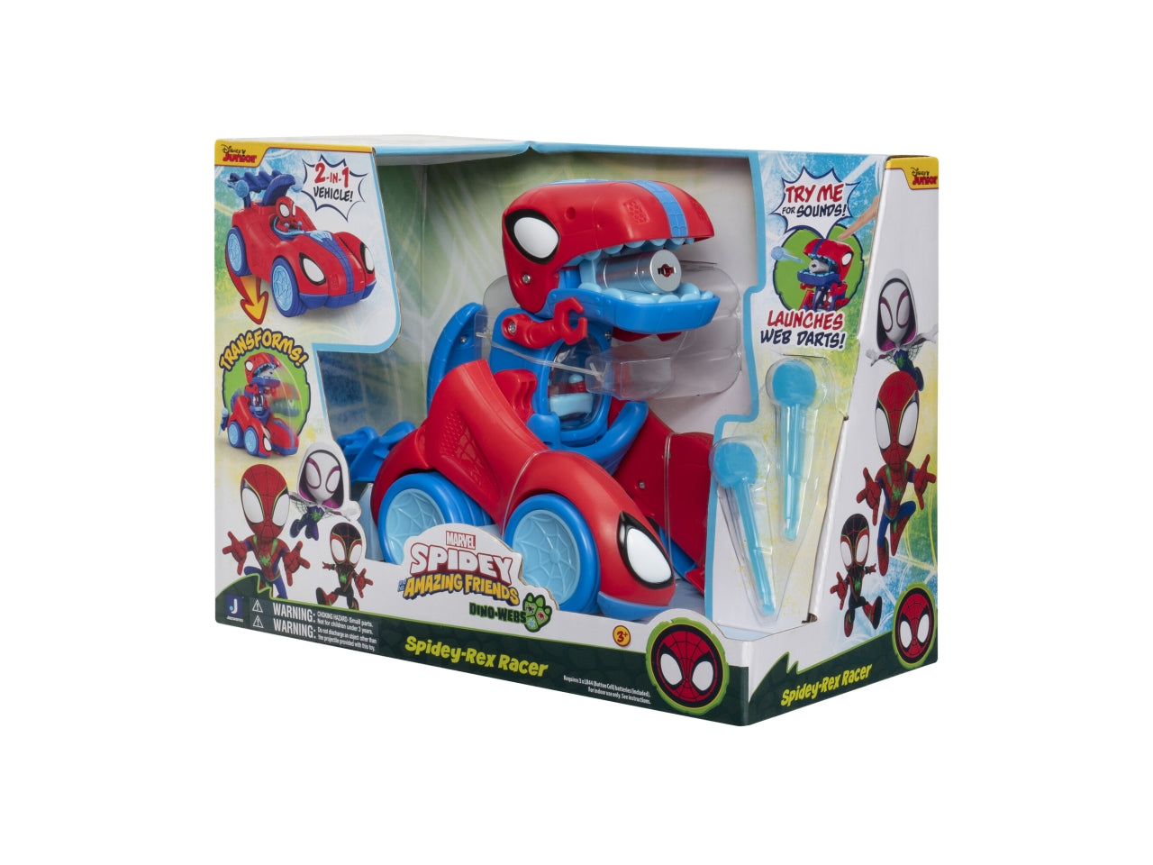 Veicolo transformer Spidey t-rex racer Marvel | Rei Toys