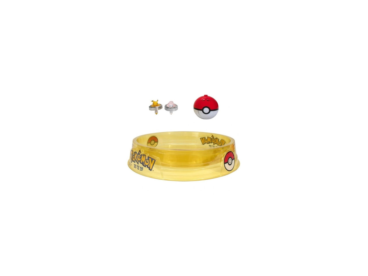 Arena di combattimento PokÃ©mon con trottola e 2 personaggi | Rei Toys