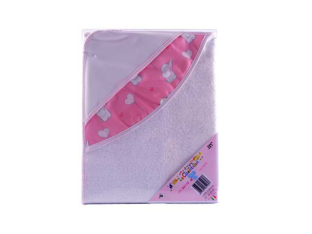 Accappatoio elefanti rosa ba00118 002