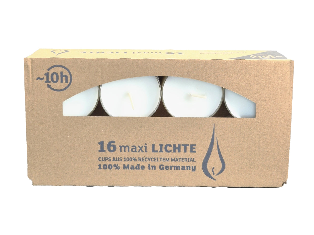 Maxi tea light - la confezione contiene 16 candele