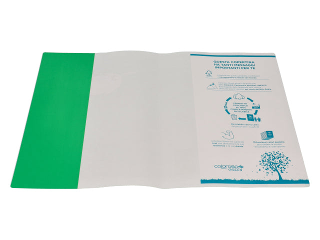 Copertina colorosa green colore verde prato in carta