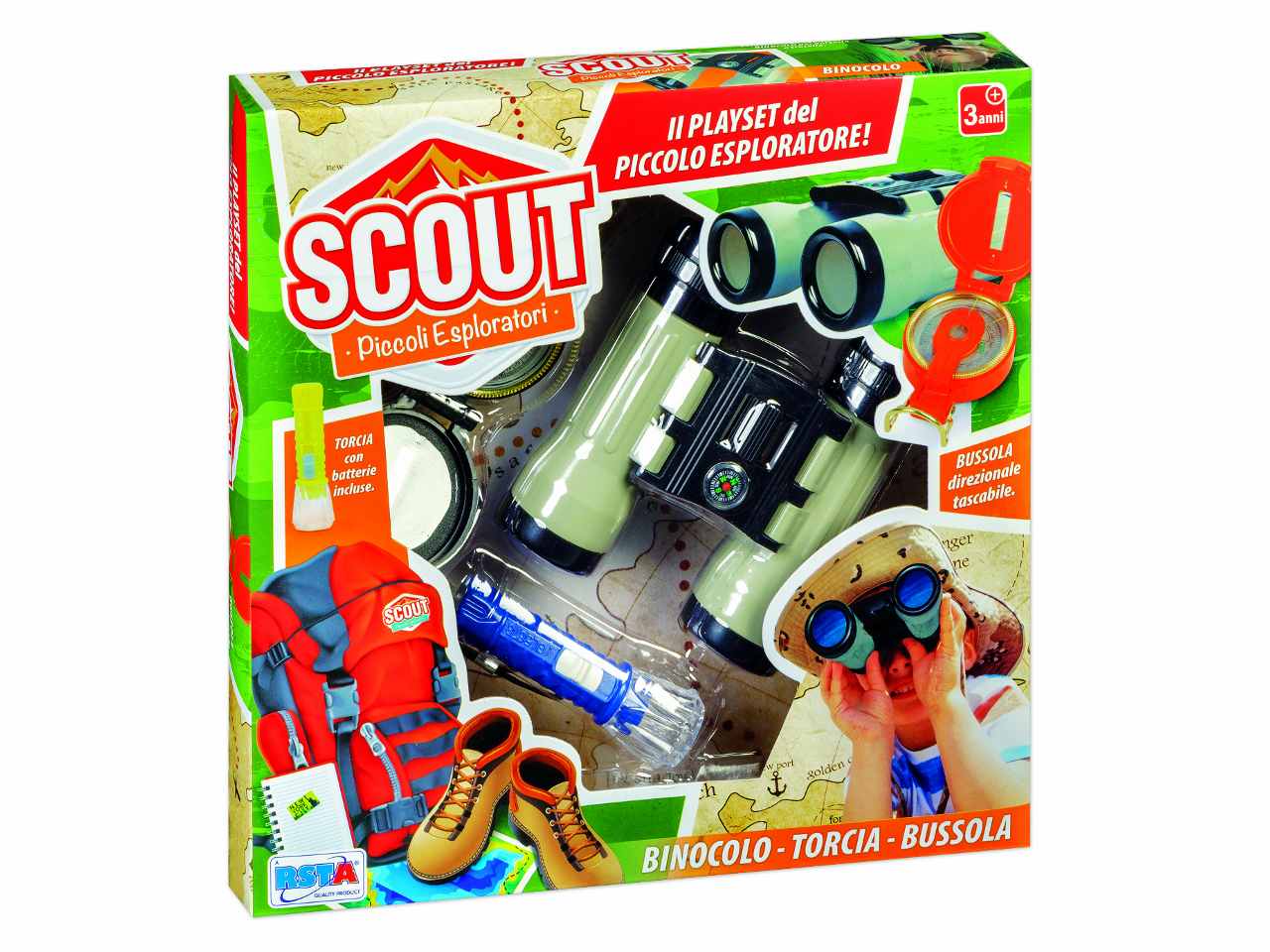 Playset binocolo/torcia/ bussola 11253