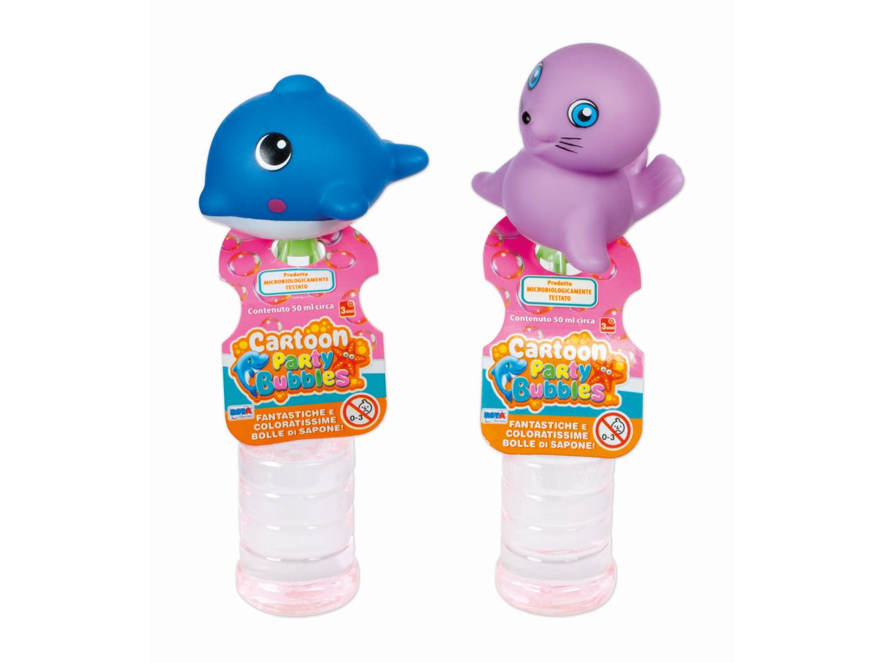 Bolle di sapone 6 assortimenti cartoon 50ml